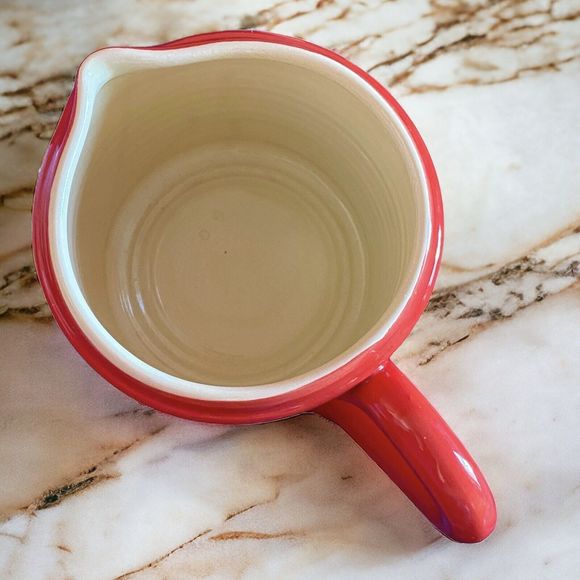 Sur la table Italy Red Rooster Chicken Water Pitcher Utensil Holder - Picture 4 of 7